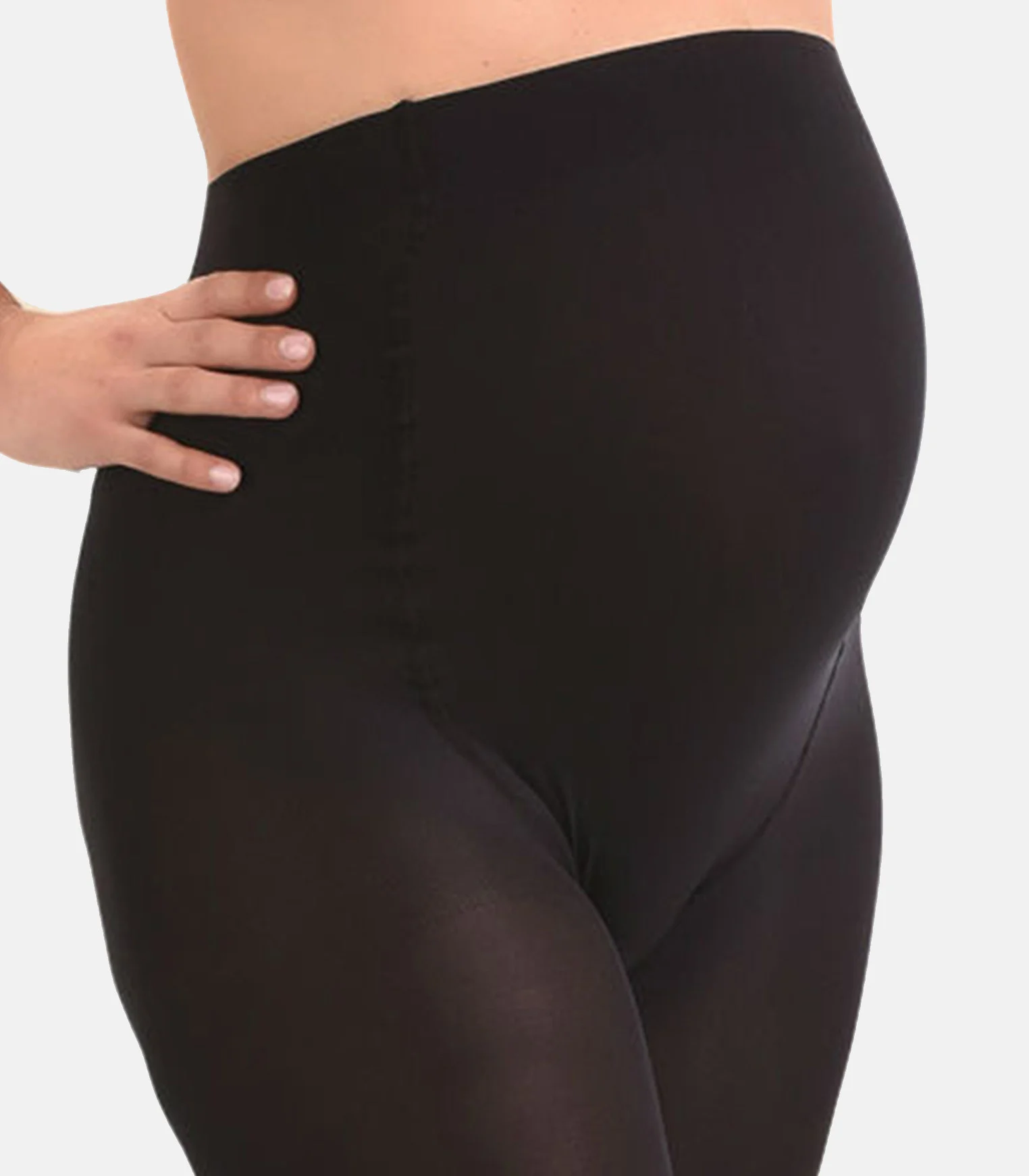 Duo Pack Collants de grossesse opaques confortables 60den | Noir