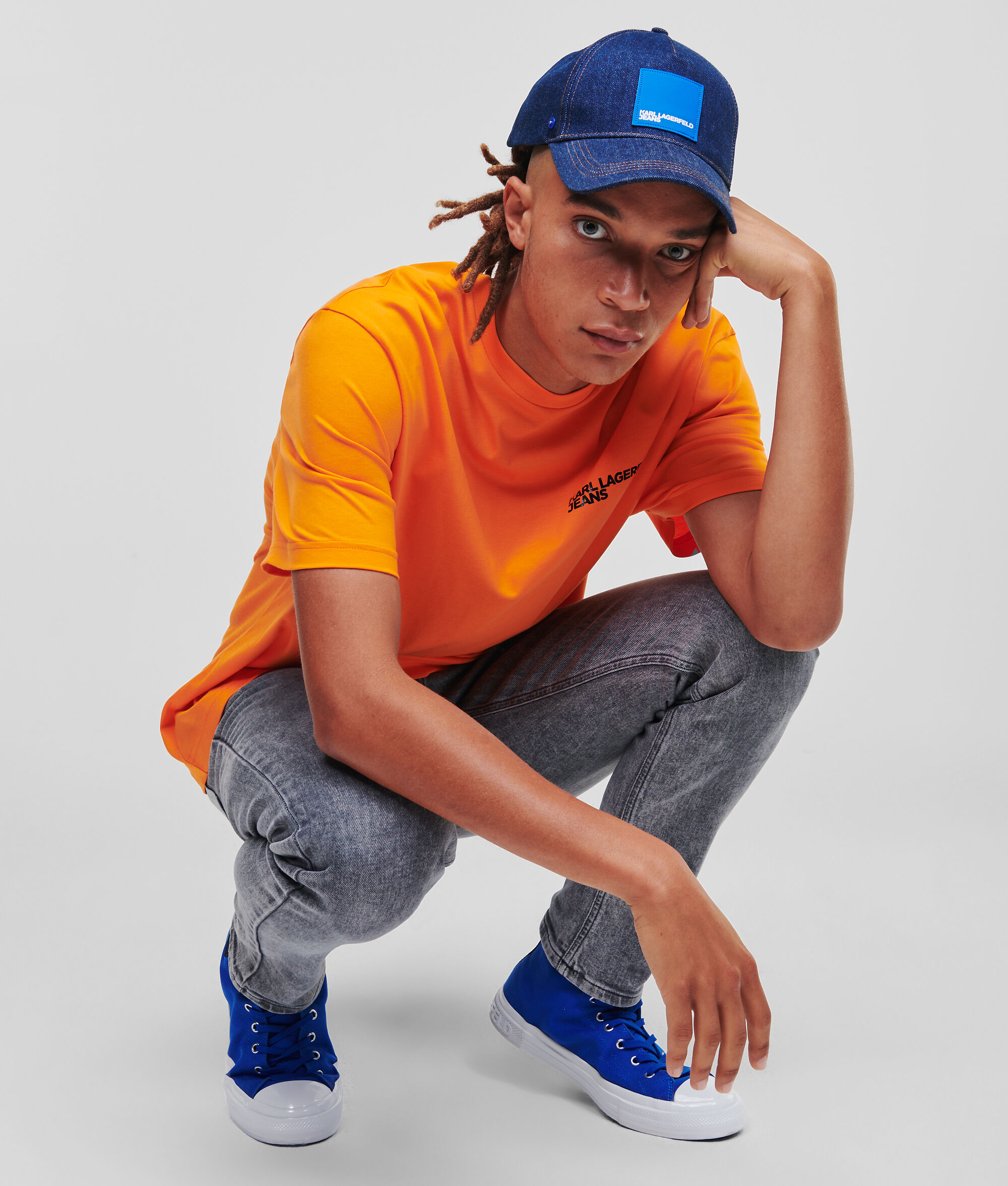 JEAN SLIM AVEC LOGO KLJ PAINT