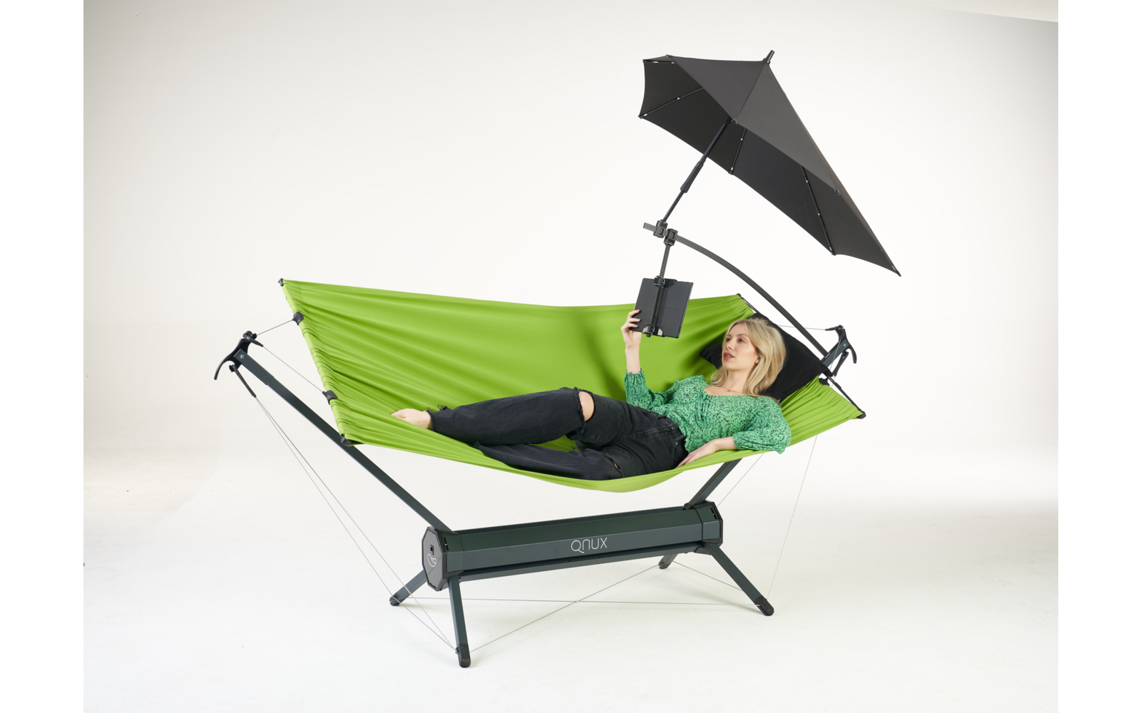 QNUX Travel Bed Bundle mit Zubehör