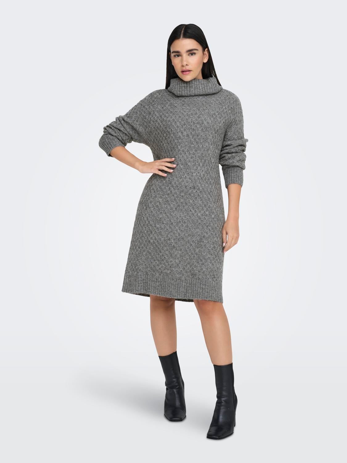 JDYBIGUM Midikleid Medium Grey Melange