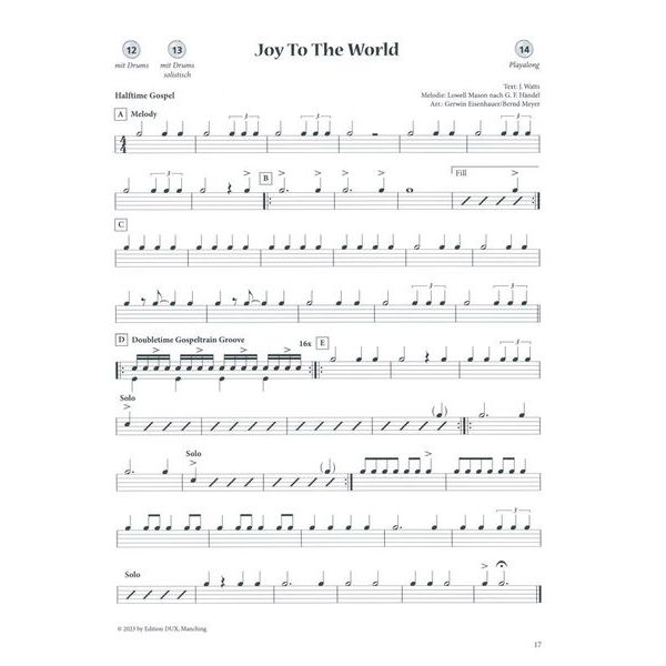 Edition Dux The Christmas Drum Book 2