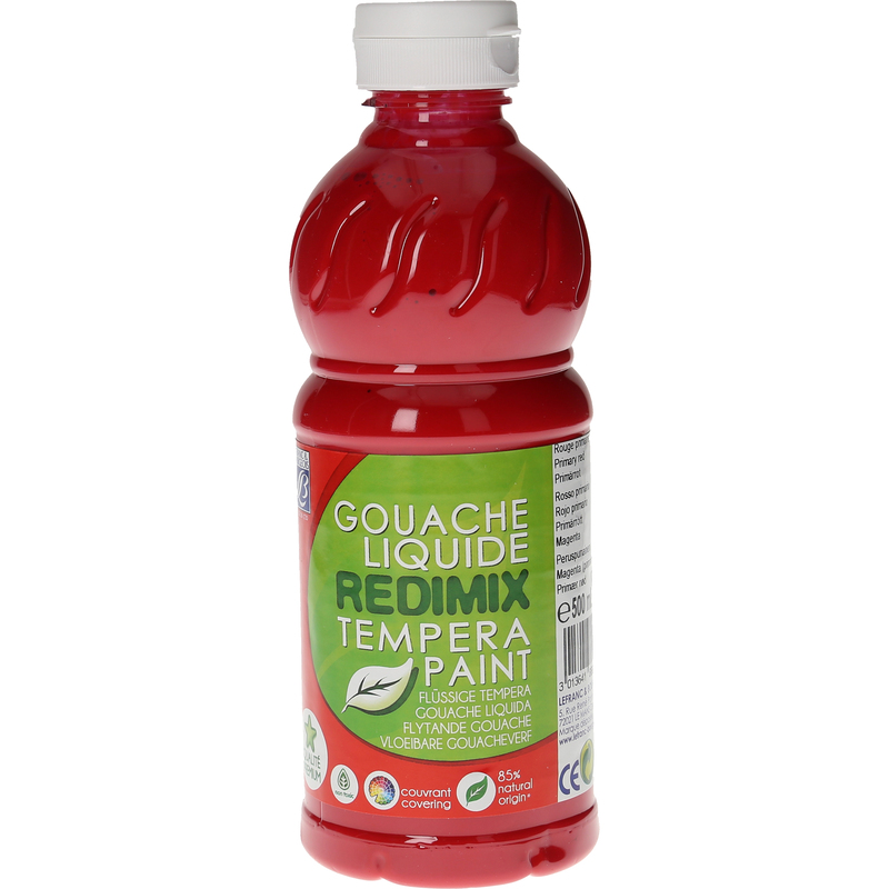 Lefranc & Bourgeois Plakatfarbe Redimix, 500 ml, primärrot, 1 Stück