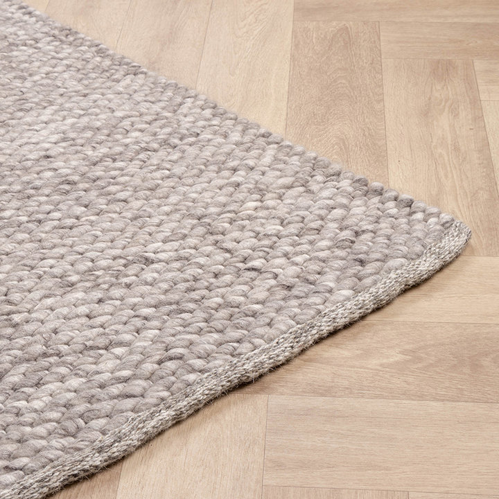 Wollen vloerkleed - Brilliant Lichtgrijs | Onwijs warm!