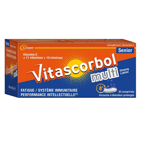 Vitascorbol Multi Sénior 30 comprimés