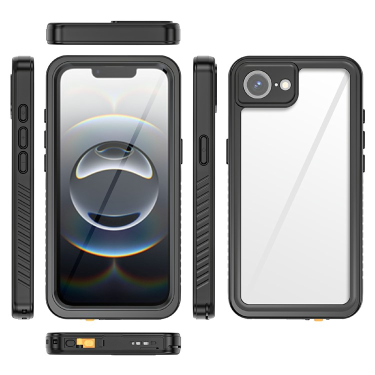 iPhone 16e Wasserfeste Outdoor Schutz Hülle (IP68) - Schwarz