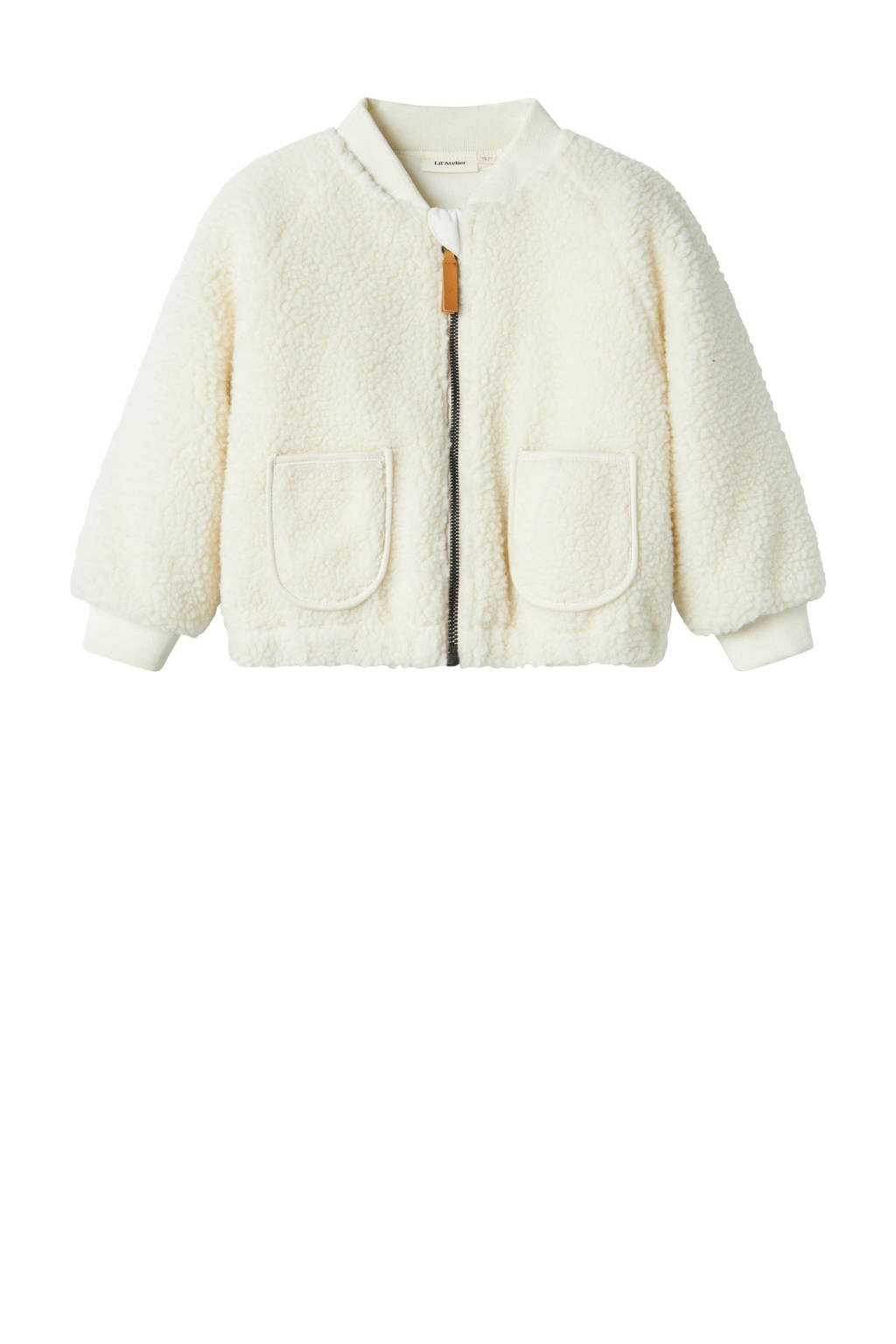 LIL' ATELIER teddy jas offwhite/dino