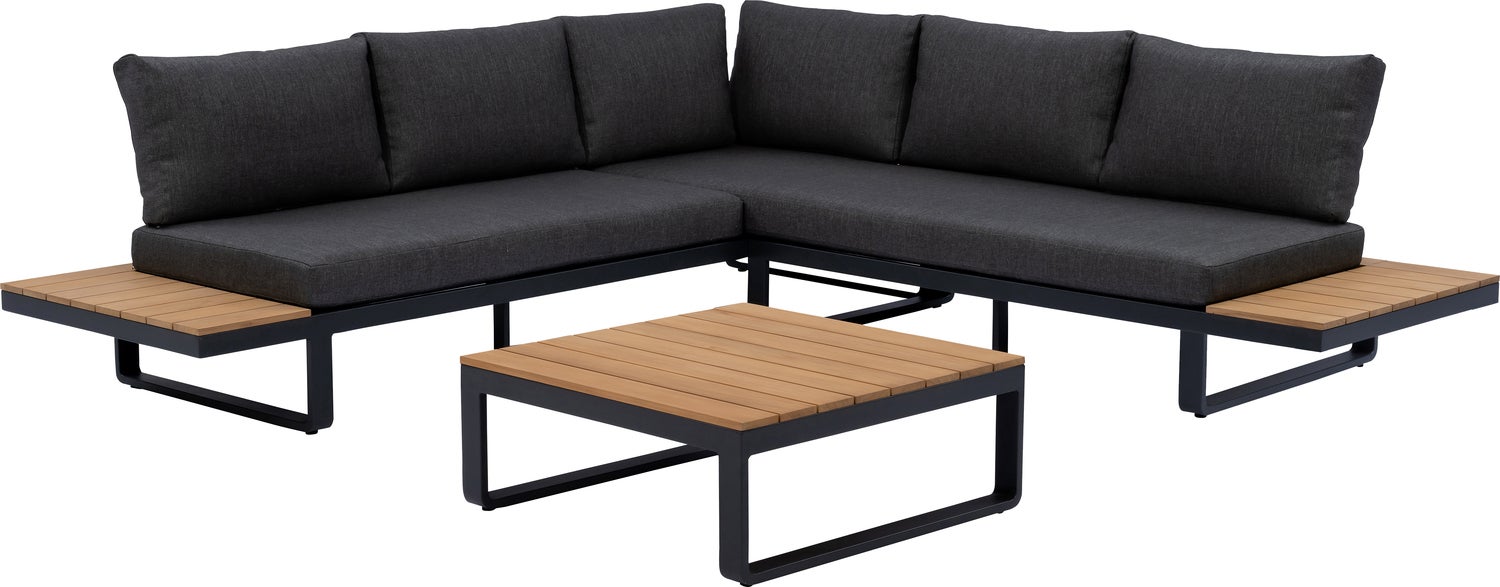Intratuin 4-zits loungeset Bodhi antraciet