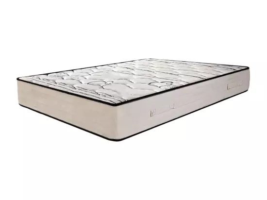 Matelas réversible NELIA 90x190 cm, mousse haute densité, indépendance du couchage, avec face été/hiver, épaisseur 24 cm