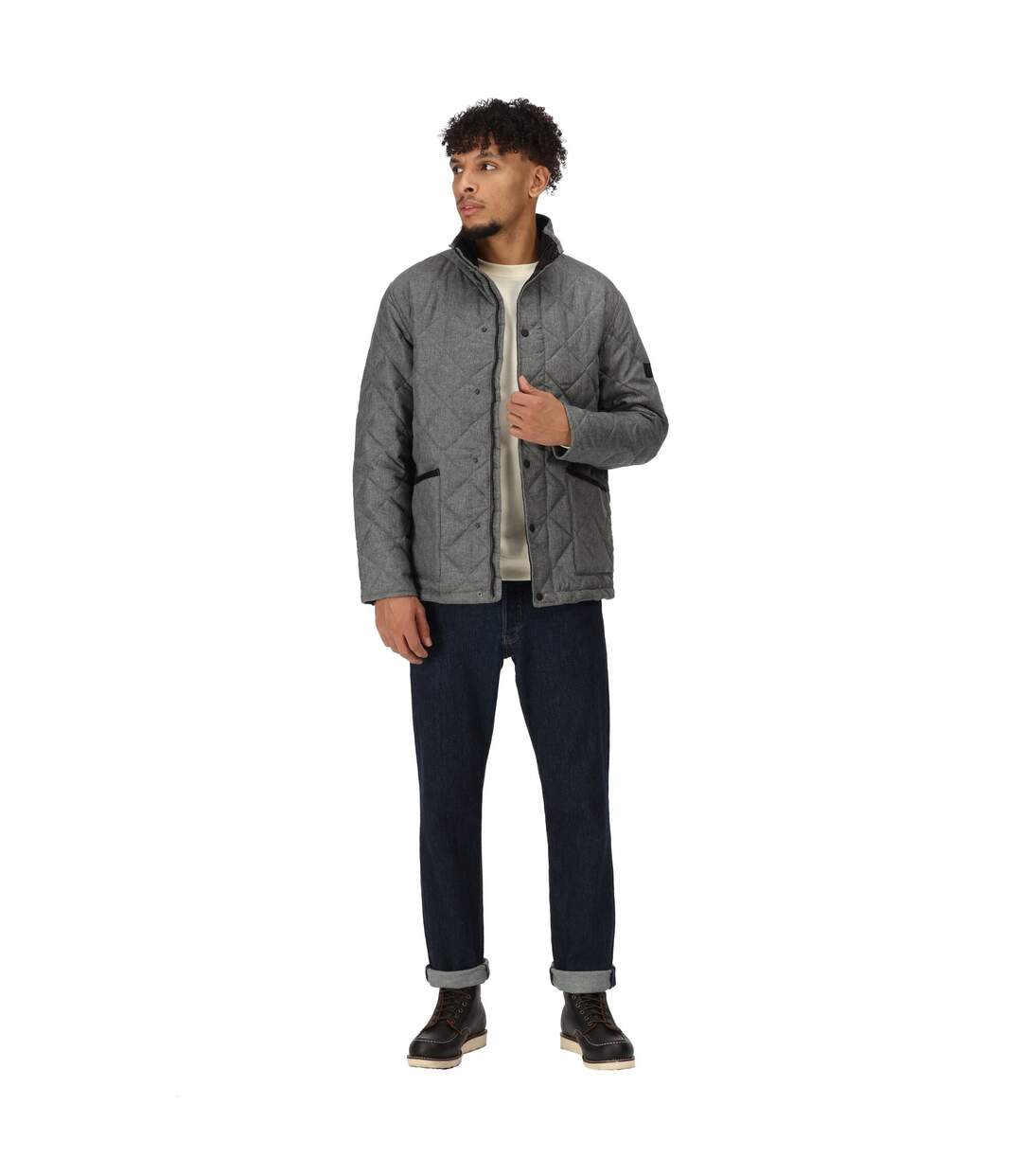 Regatta - Doudoune matelassée LONDYN - Homme (Gris foncé Chiné) - UTRG6128