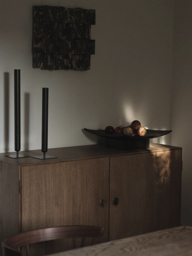 Audo Copenhagen Relevé Platter, Wood, Dark Brown