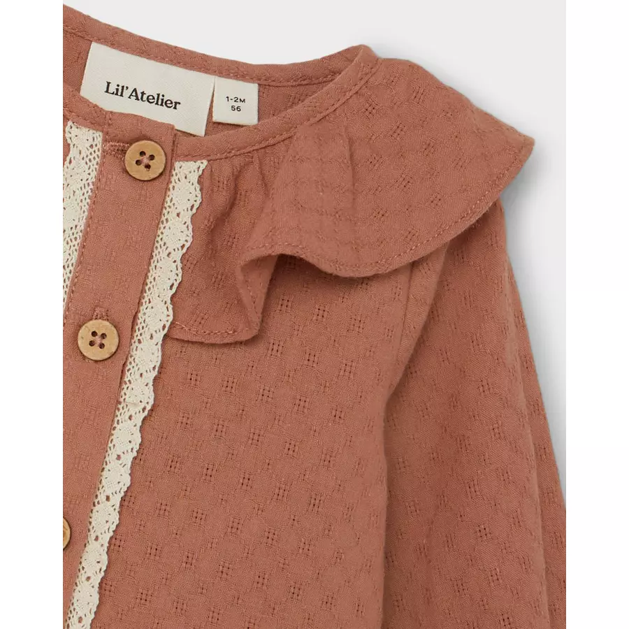 Lil'Atelier Bluse Nbfdolly Mocha Mousse