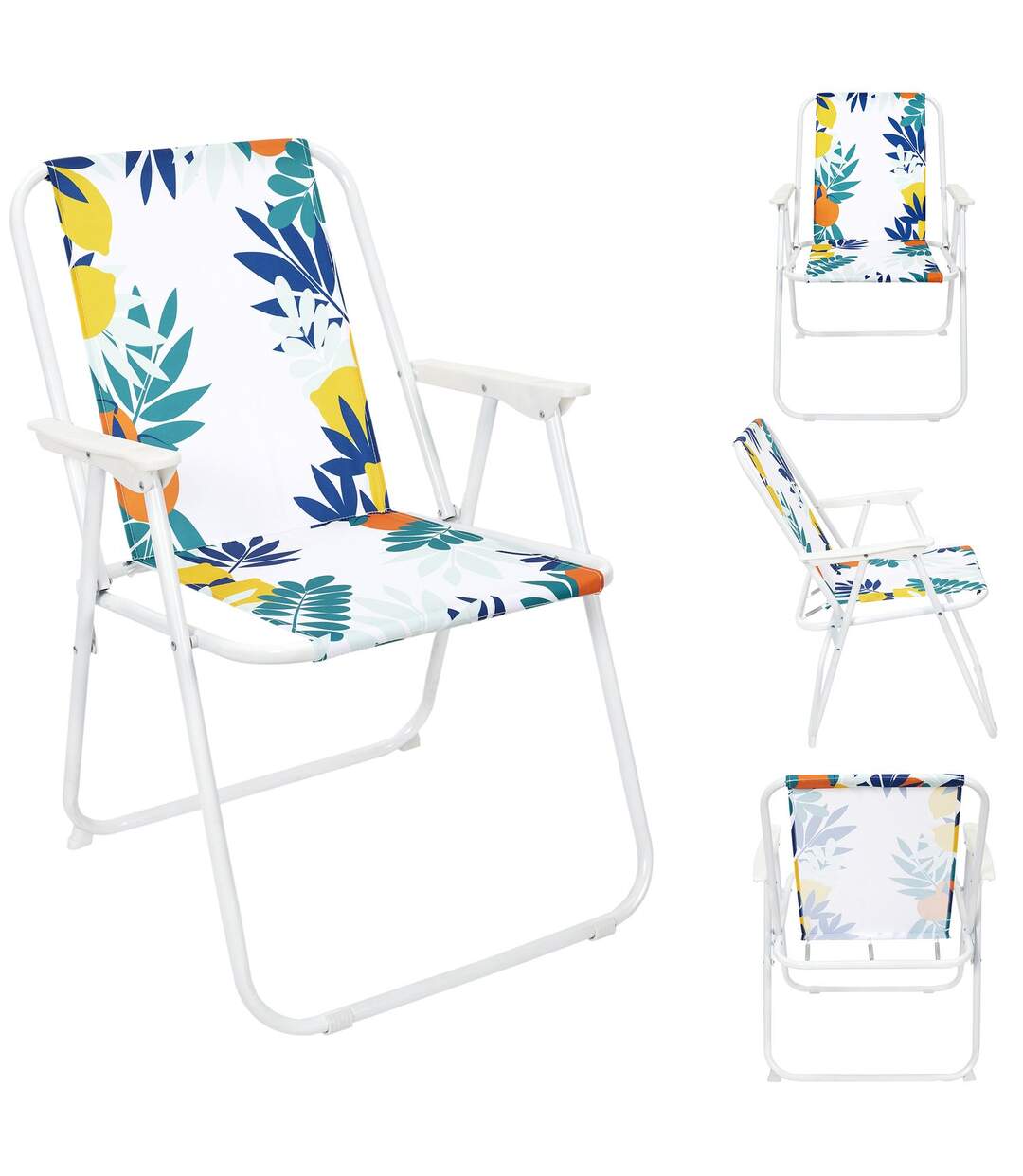 Chaise pliante RIO - Imprimé d'agrumes