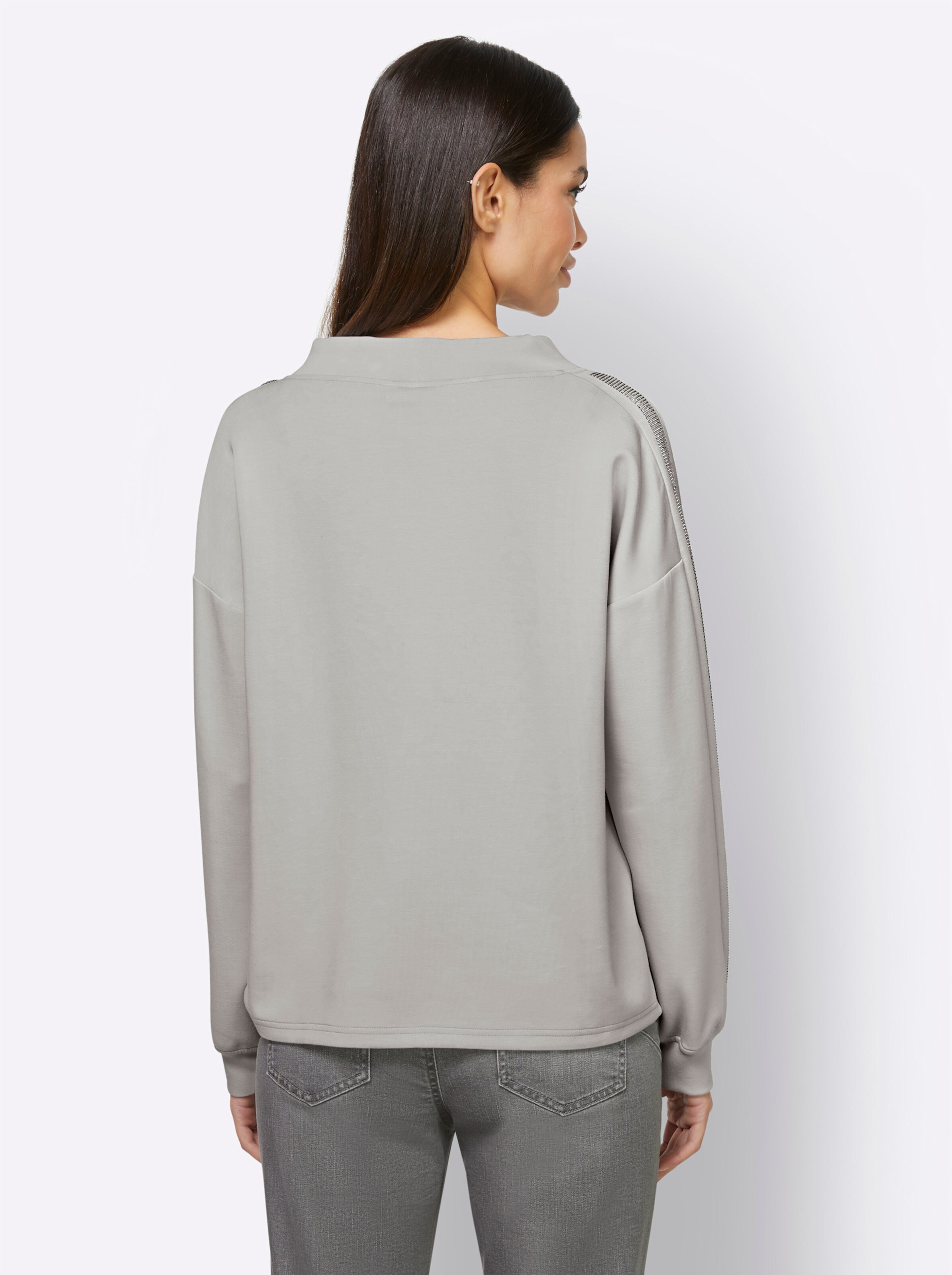 heine Sweatshirt in hellgrau