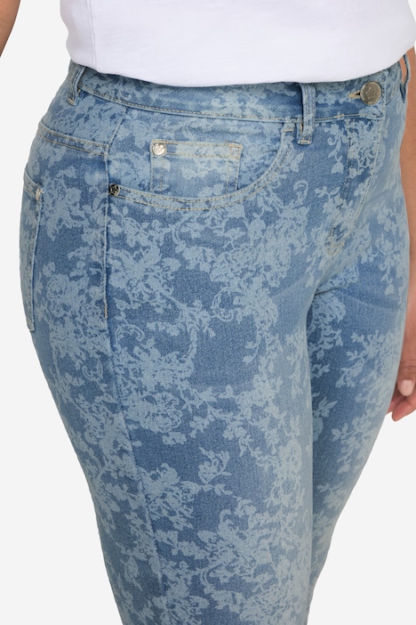Jeans, Slim Fit, Alloverdruck, 5-Pocket