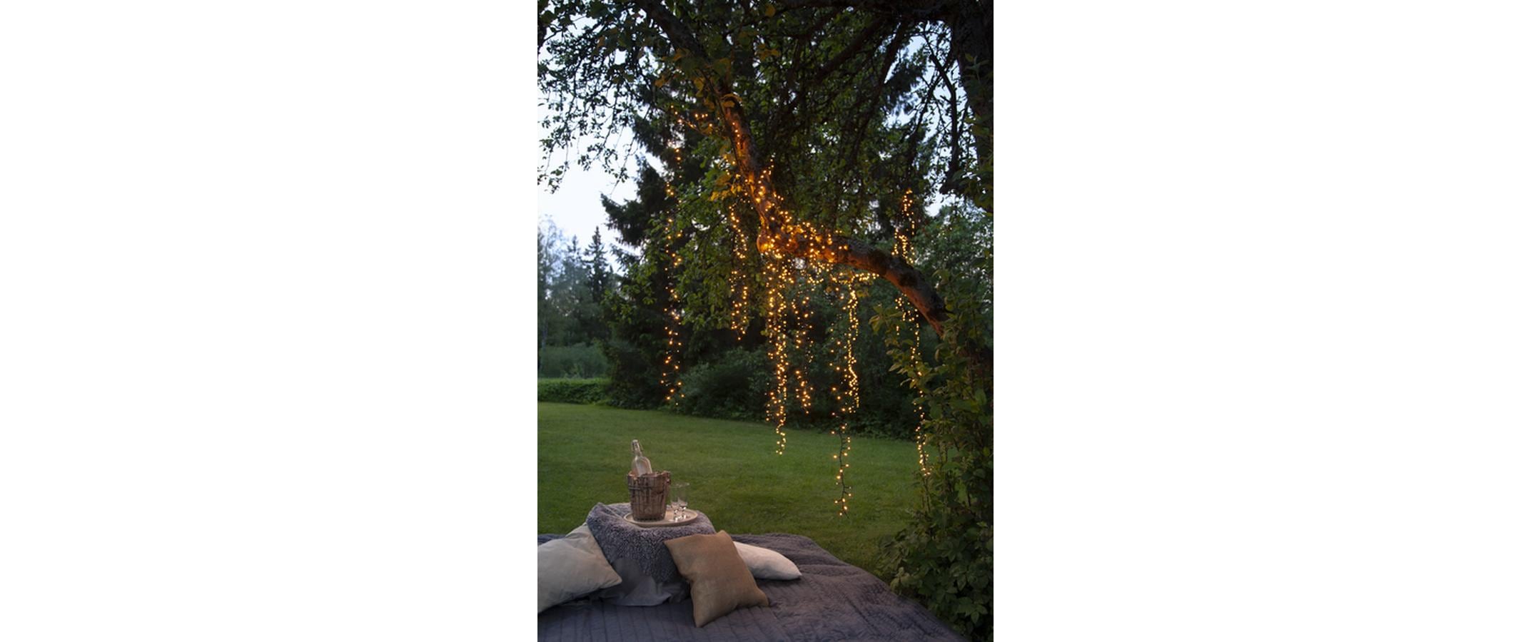 LED Lichterkette Golden 16 m, 800 LEDsDekorative Weihnachtsbeleuchtung