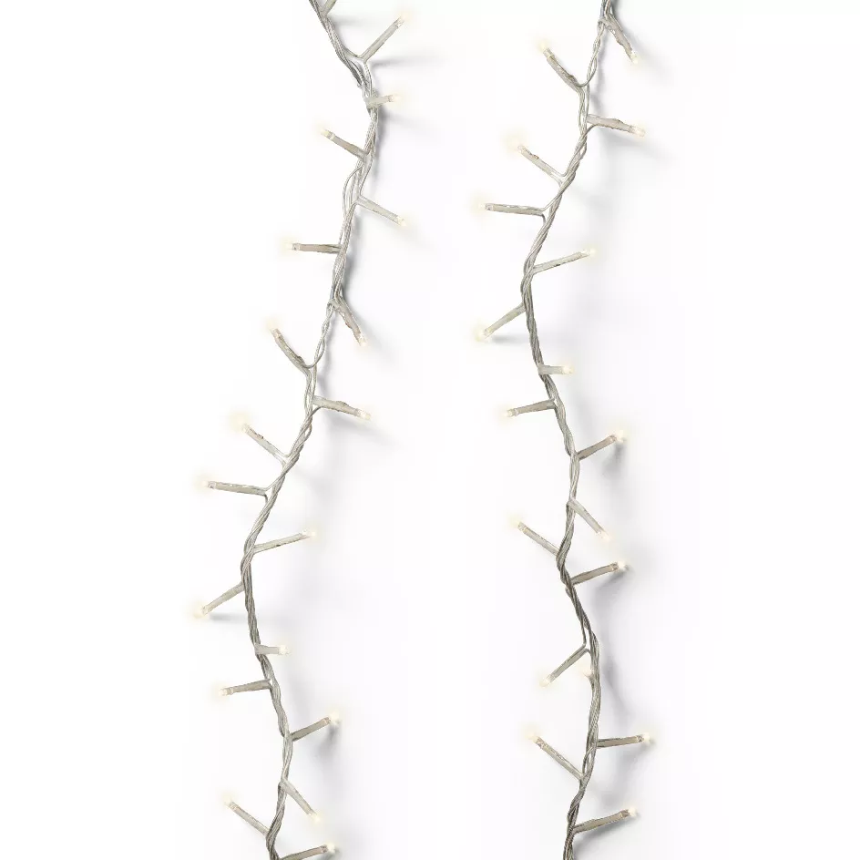 Guirlande lumineuse 45 m 2000 LED câble transparent Luxe Blanc chaud