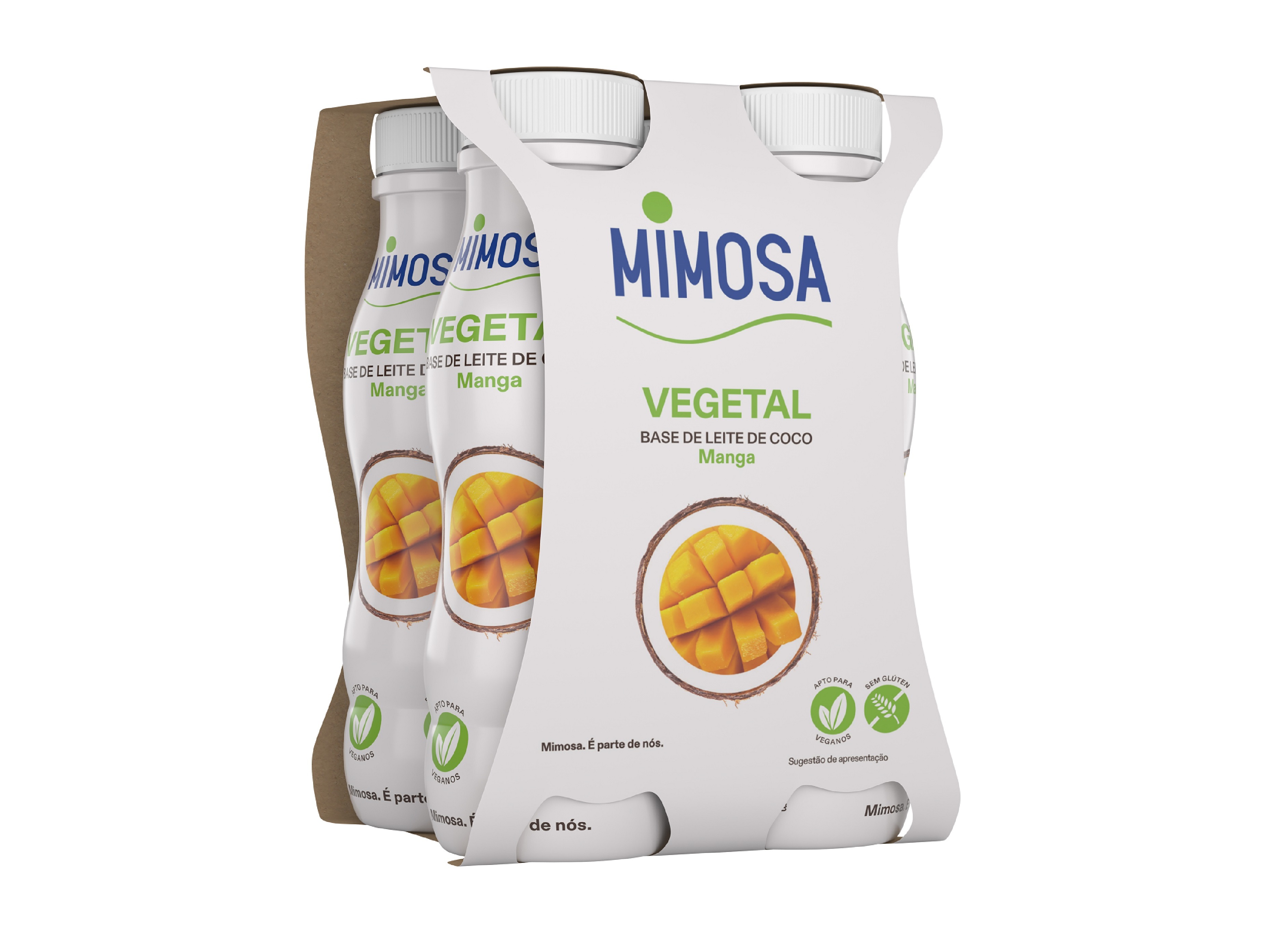 LEITE COCO FERMENTADO MIMOSA LIQUIDO MANGA 4X151ML