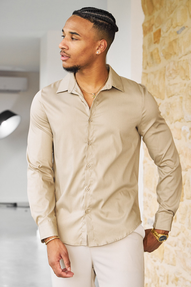 Chemise beige basic