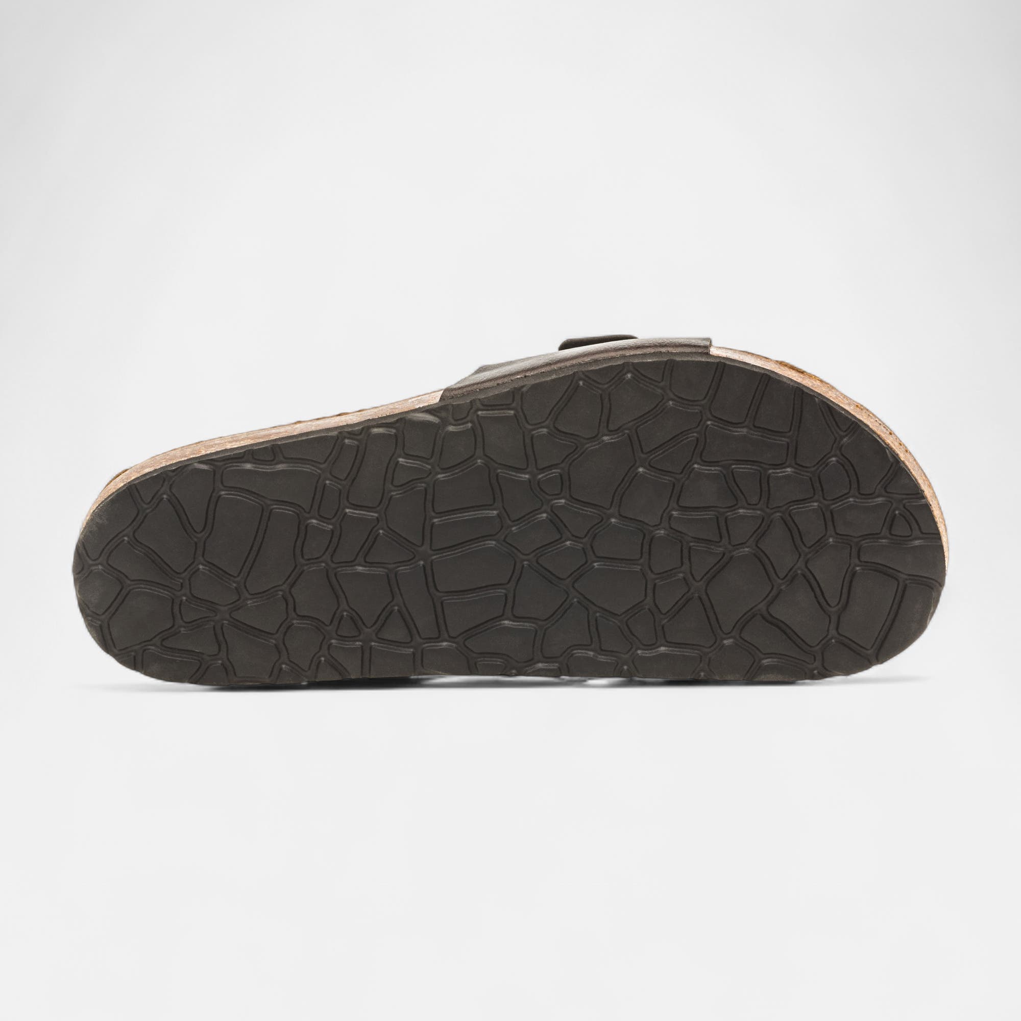 Mules semelle liège Homme marron