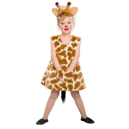 Festartikel Müller Giraffen-Kleid und Kopfbügel, Größe 140/152