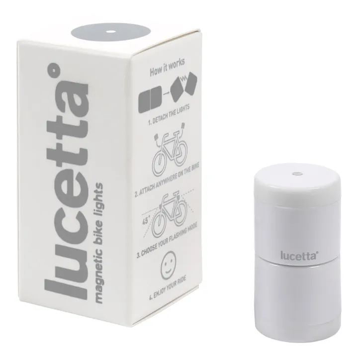 Palomar Lampe magnétique Lucetta pour vélo | Blanc satiné
