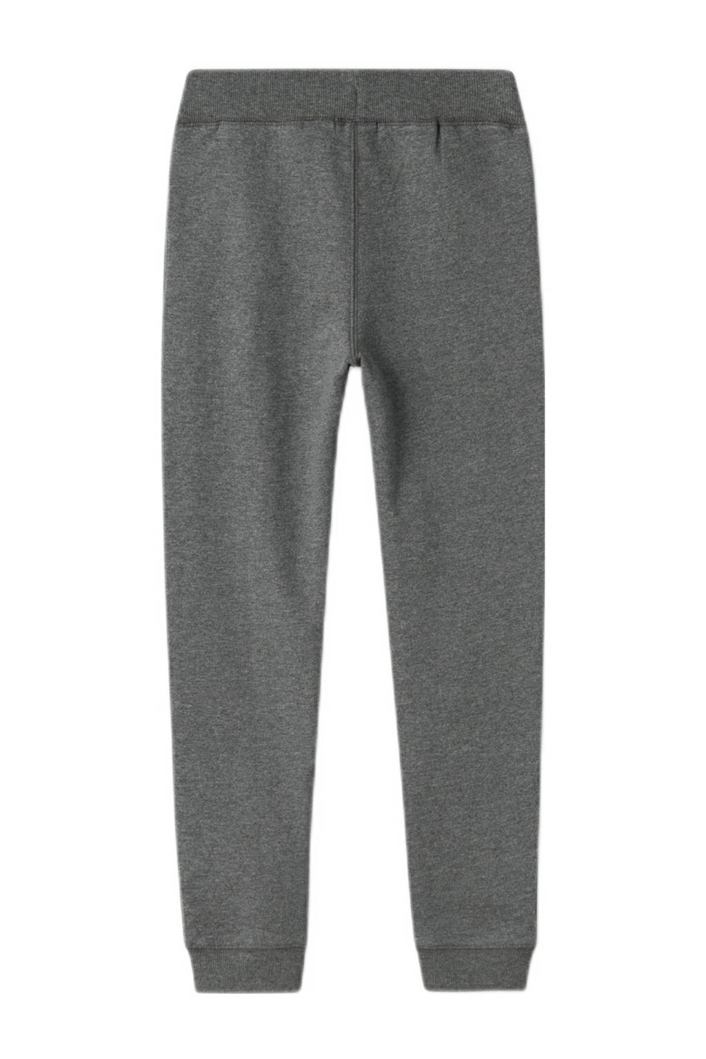 NAME IT regular fit broek NKMSWEAT donkergrijs melange