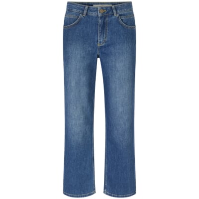 Damen-Relaxed-Jeans, Blau