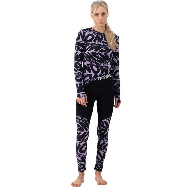T-shirt thermique MONS ROYALE W CASCADE MERINO FLEX 200 LS SIGNAL LOST LUPIN