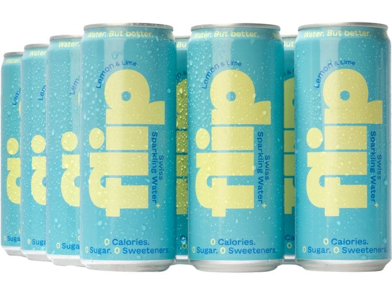 Flip Soft-Drinks Lemon und Lime 12 x 0.33 l Schweizer Sprudelwasser