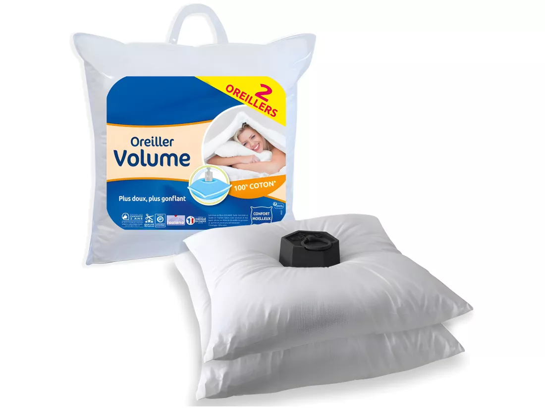 Lot De 2 Oreillers 60 X 60 Cm 