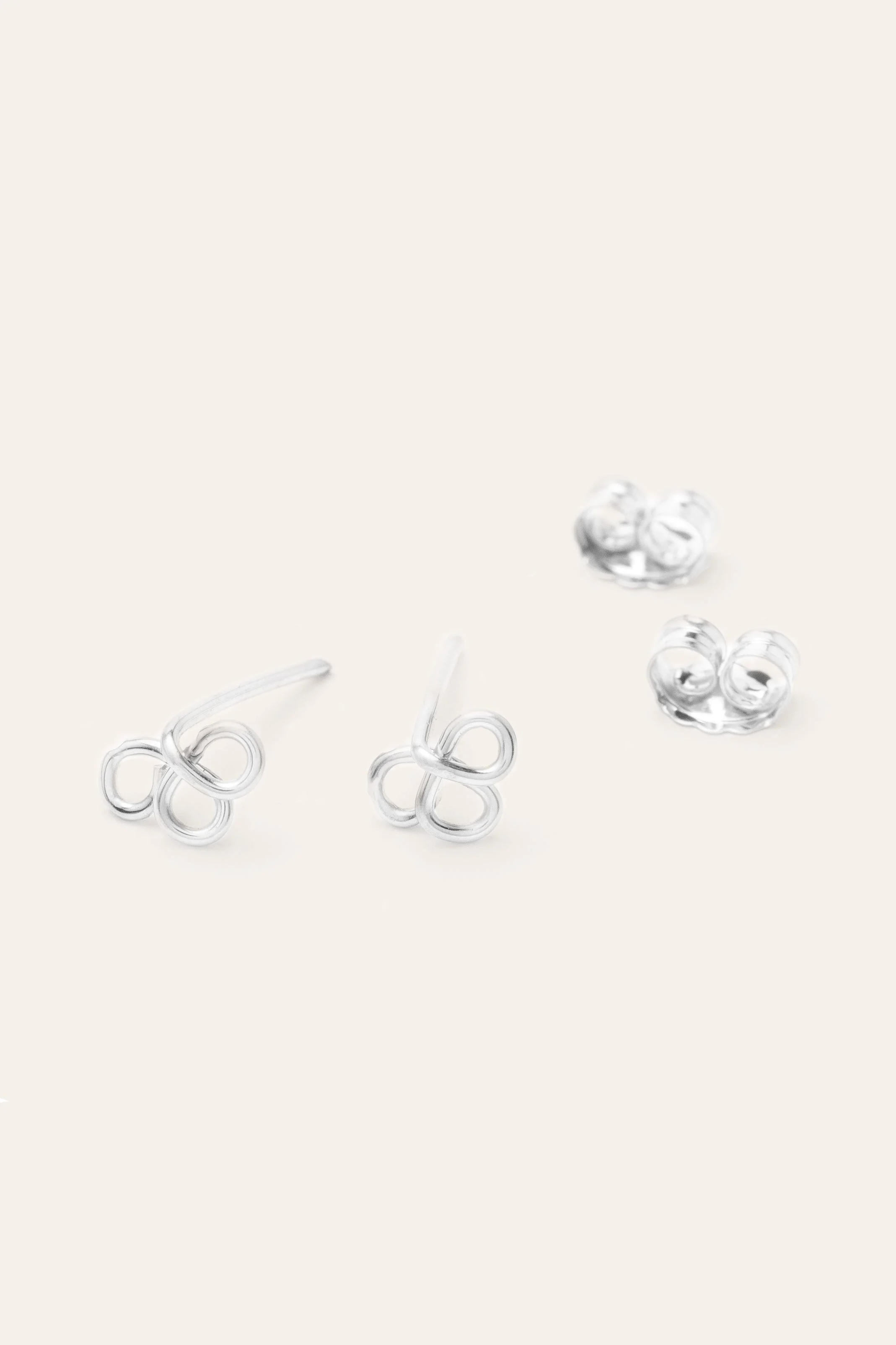 Puces pétale argent | Argent