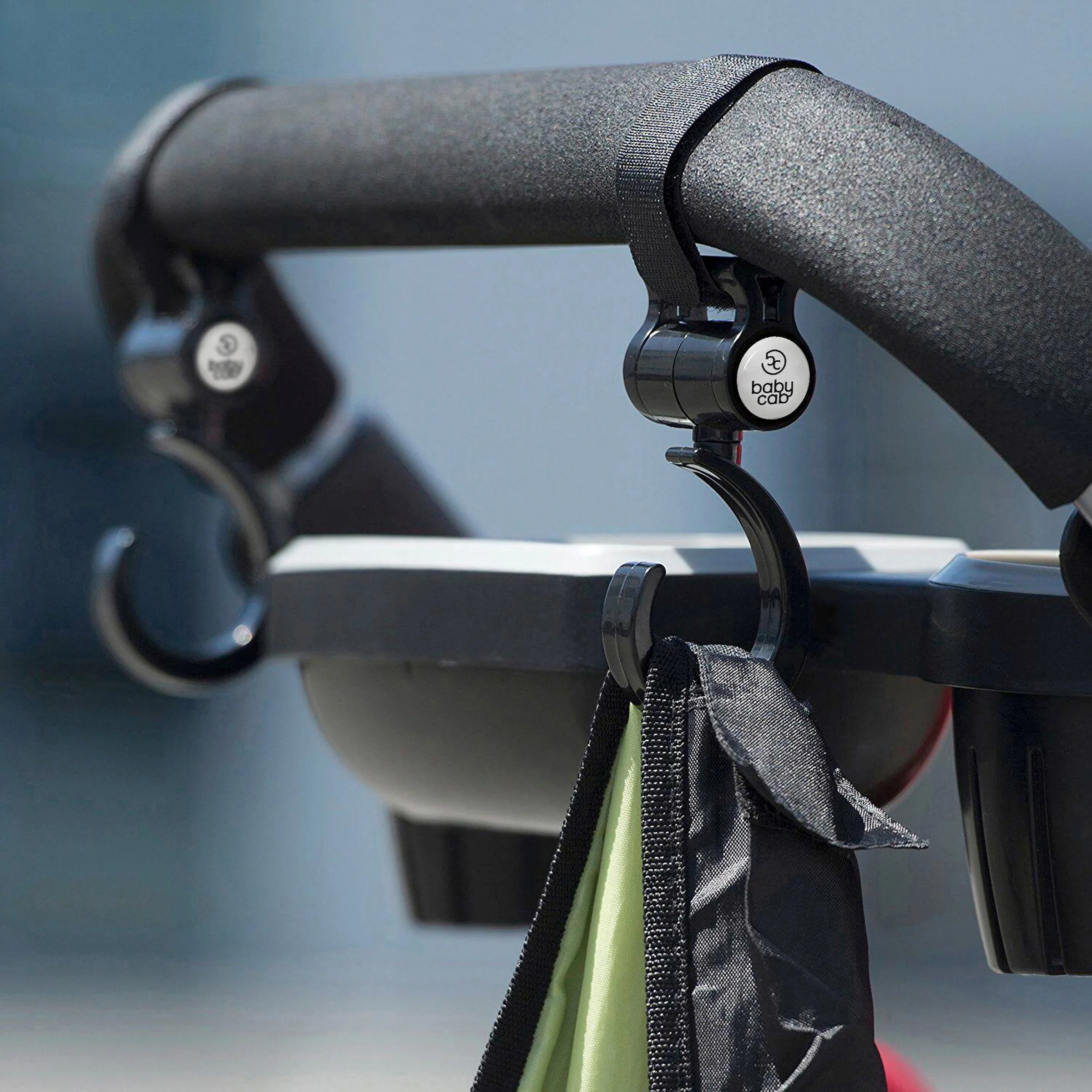 babycab Drehbare Befestigungshaken für Kinderwagen & Buggy