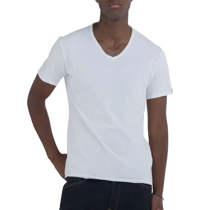 Replay Raw Cut V-neck Shirt Heren