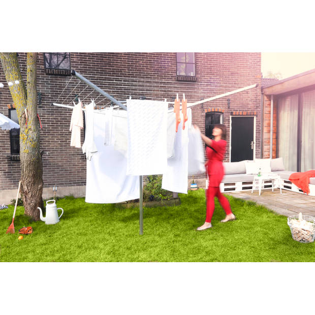 Brabantia Lift-o-Matic droogmolen - 40 m - met metalen grondanker