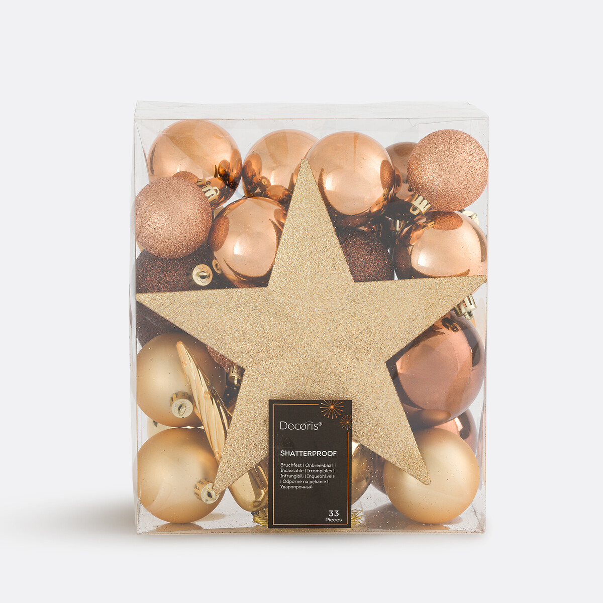 LA REDOUTE INTERIEURS<br>Conjunto de 33 bolas de Natal, Caspar