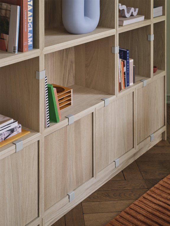 Muuto Stacked 2.0 configuratie 1 bruin/groen