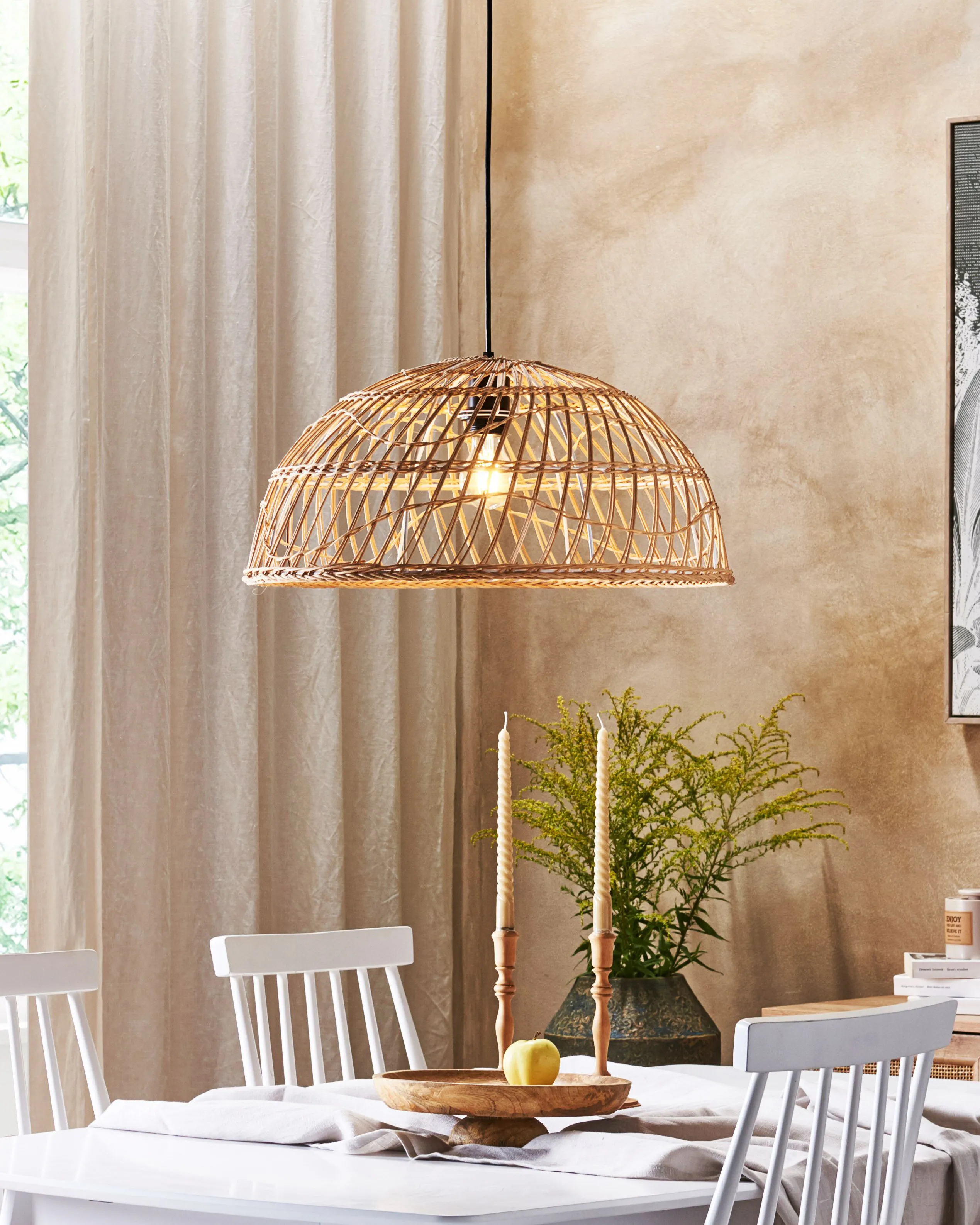 Hanglamp RAVINE Rotan Natuurlijk