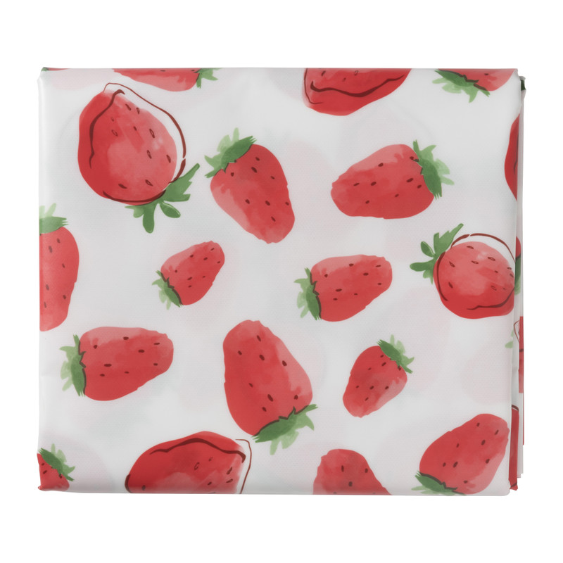 Tafelkleed aardbei - rood/wit - 150x220 cm