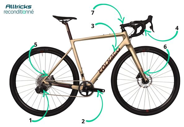 Gravel Bike Colnago G3-X Sram Rival eTap AXS 12V 700 mm Or 2022 - Produit Reconditionné