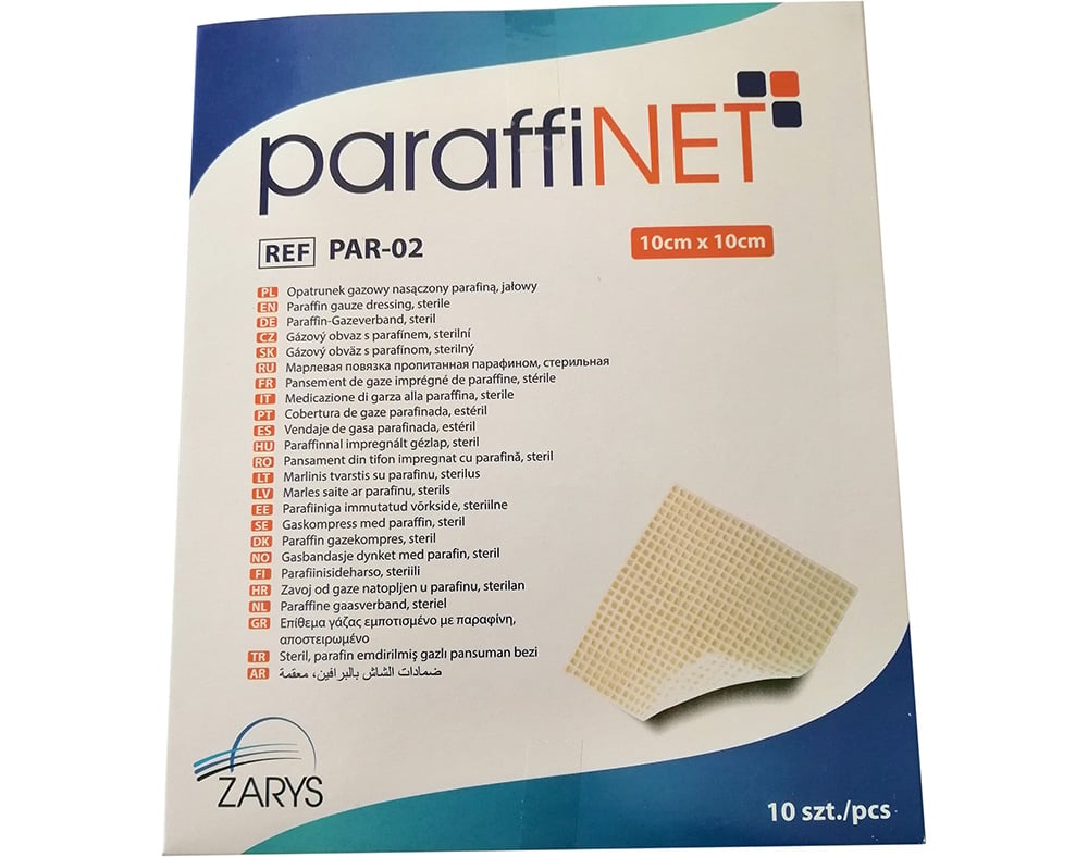 COMPRESSA ZARYS GAZE PARAFINADA 10X10 10UN
