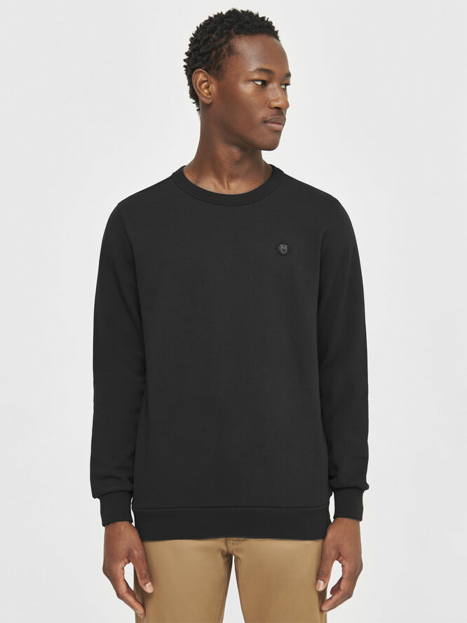 Knowledge Cotton Apparel ERIK basic badge sweat - GOTS/Vegan 1300
