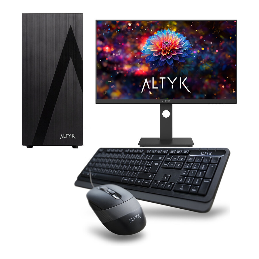 Altyk - Le Grand PC Entreprise - P1-I316-N05 + écran WQHD AQ27 Starter Pack