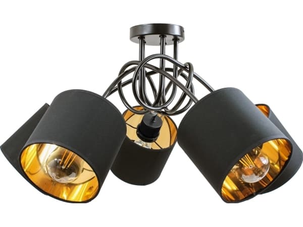Orno VIGO taklampe, hengende lampe, maks effekt. 5x60W, E27, svart