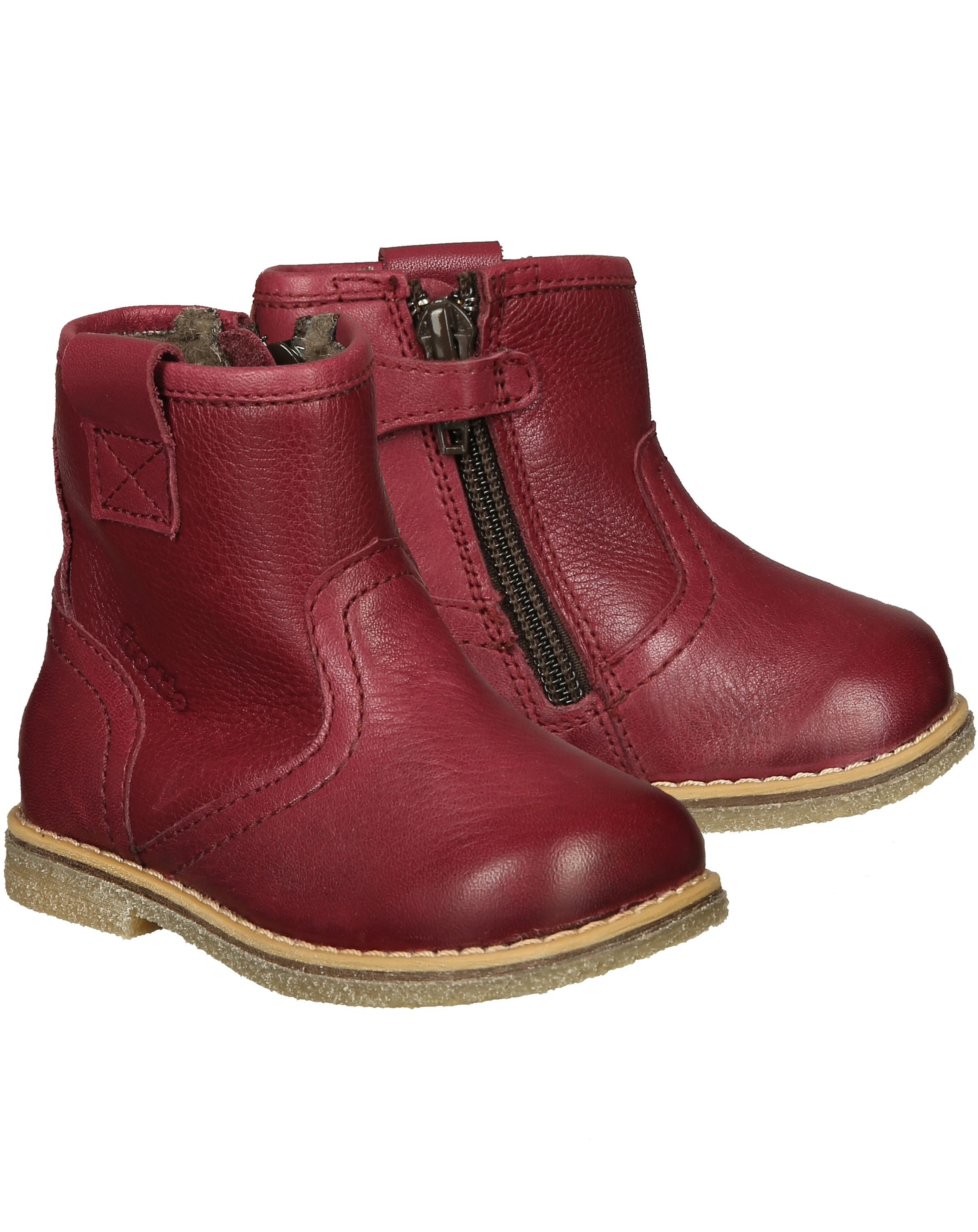Leder-Stiefel COPER WINTER gefüttert in bordeaux