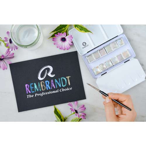 Talens REMBRANDT schwarzer Aquarellblock