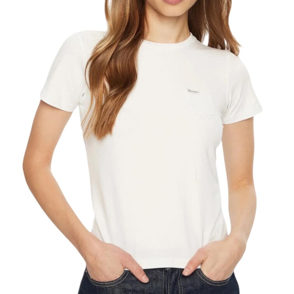 Guess T-shirt Blanc Femme Guess Flower