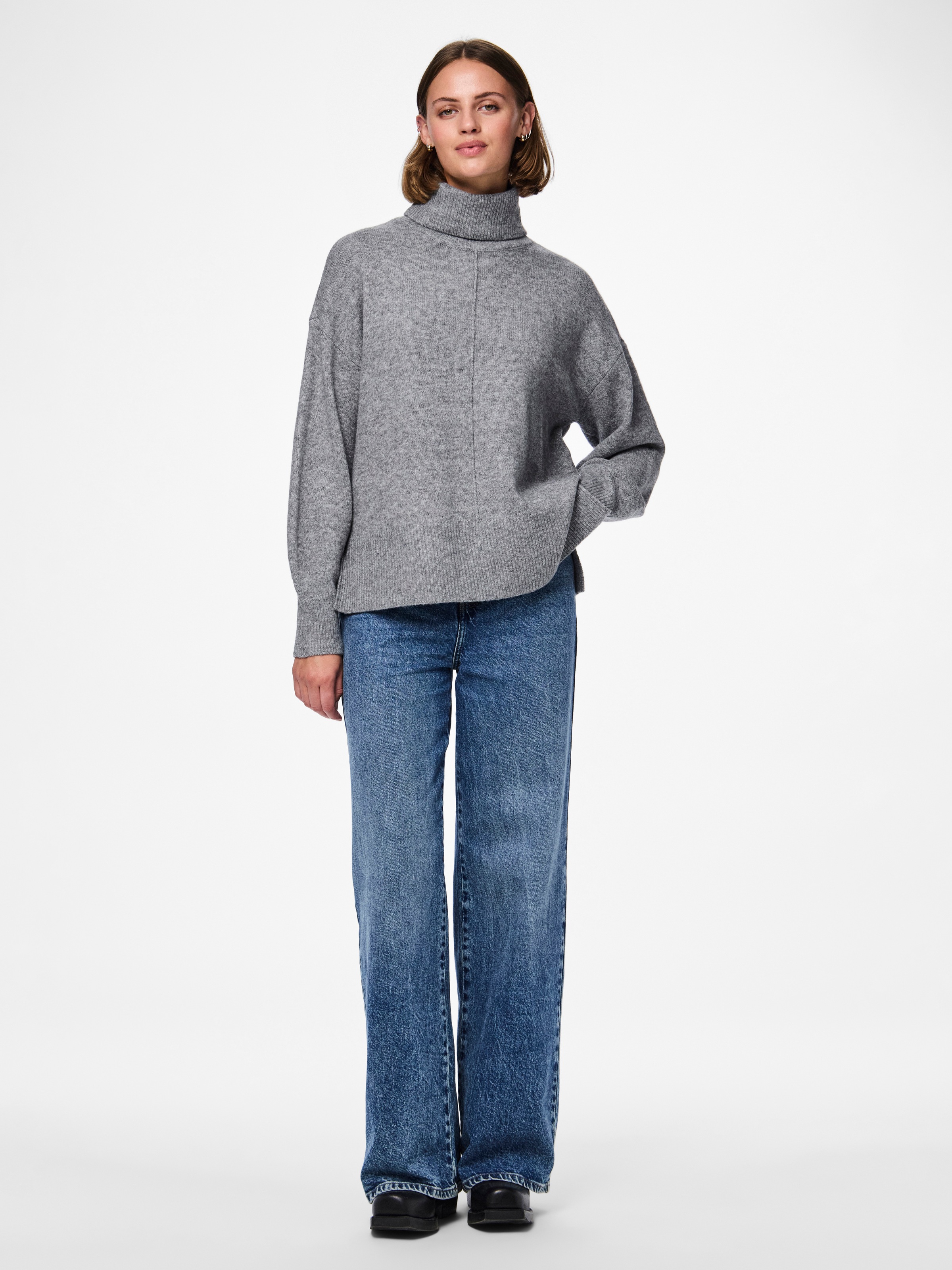 pieces Rollkragenpullover »PCMALOU LS ROLLNECK KNIT NOOS BC«