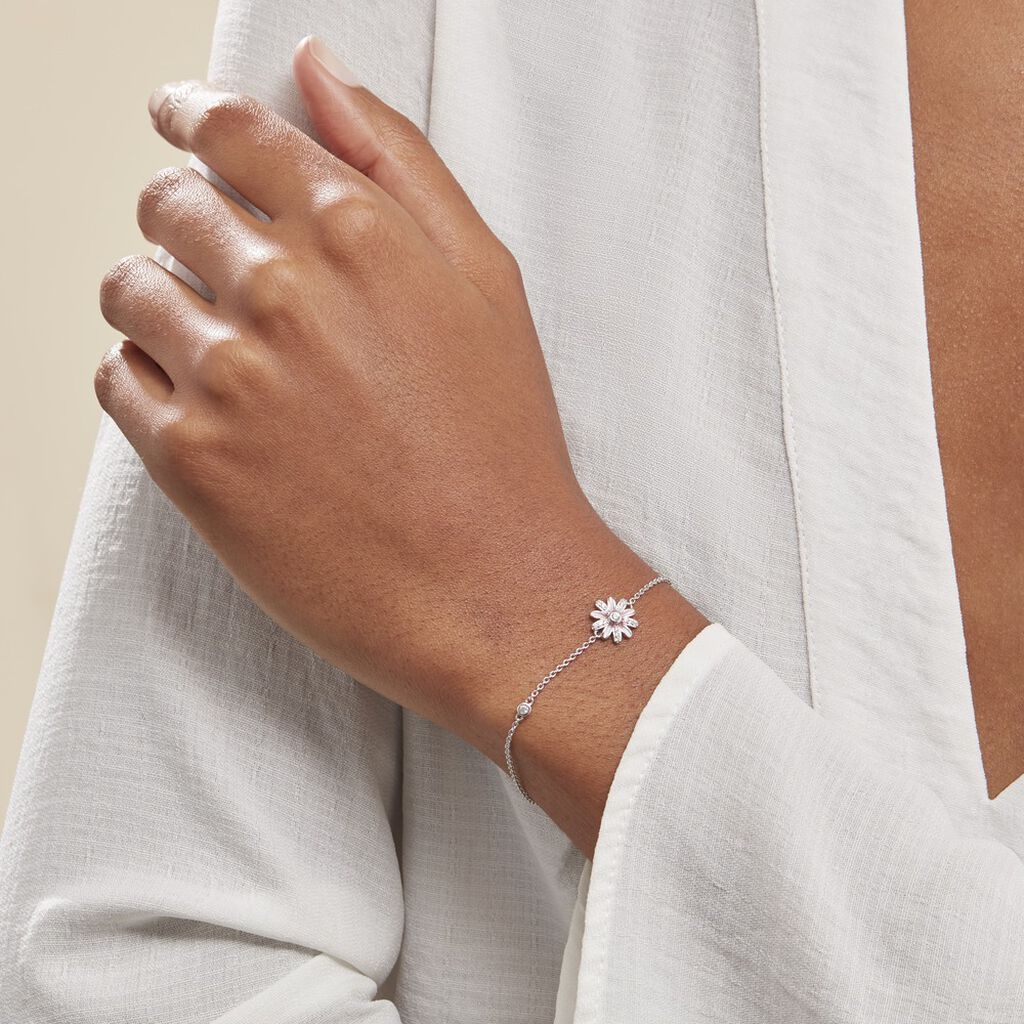 Bracelet Ambrose Argent Bicolore Oxyde De Zirconium