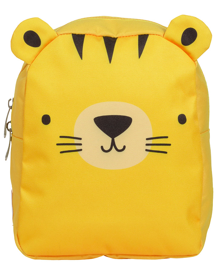 Kinderrucksack LITTLE BACKPACK – TIGER (21x26x10) in gelb