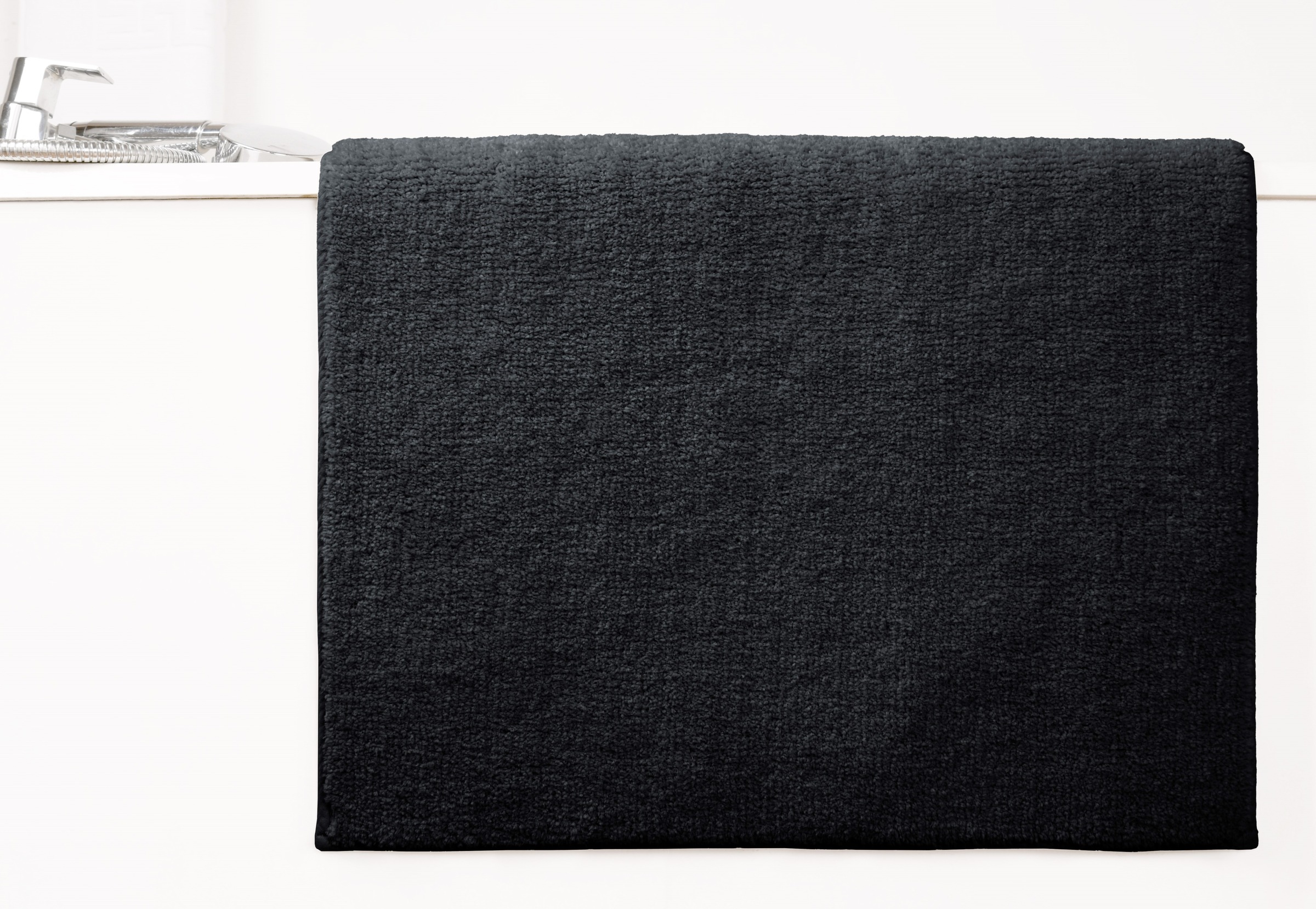 my home Badematte »Vanessa, Badvorleger, Badezimmer Teppich« Höhe 10 mm rutschhemmend beschichtet fussbodenheizungsgeeignet | schnell trocknend | strapazierfähig Badteppich, weiche Haptik, unifarben